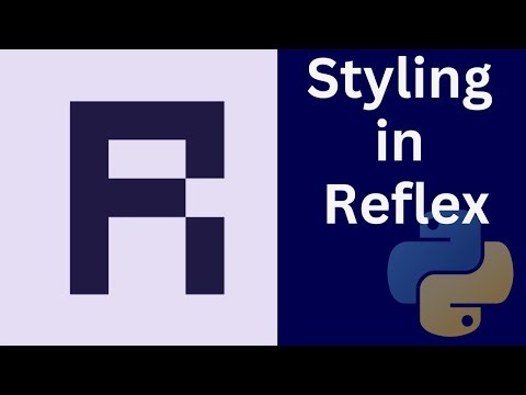 How to add styles to your Reflex Python application