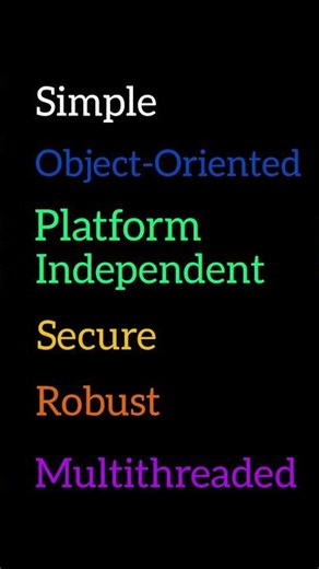 Features of Java | Java Interview Question #2 #coding #javainterview #programming #java