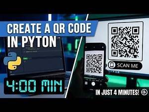 Create QR Code Using Python in 4 Minutes | Python QR Code Generator