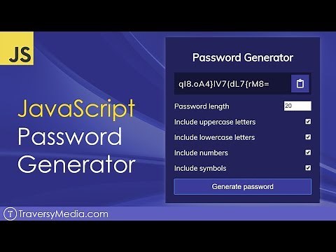 JavaScript Password Generator
