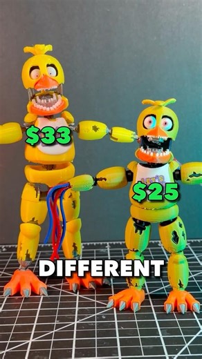FNAF Titan13 vs CUSTOM 3D Print: Which Ones Better? #fnaf #fivenightsatfreddys #actionfigures #fnaf2