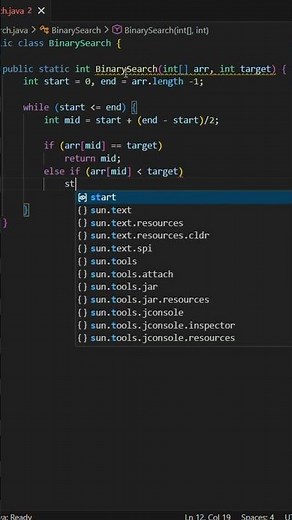 Java DSA 🔍 Binary Search Algorithm