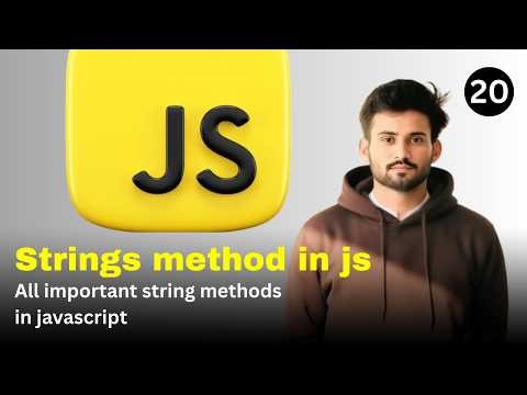 All Important String Methods in JavaScript | Beginner to Advanced | #javascript #coding #musahaf