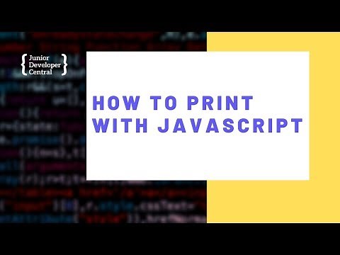How To Print With JavaScript