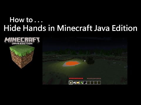 How to Hide Hands in Minecraft Java Edition 2024