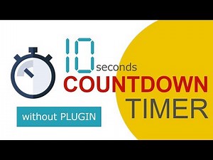 Countdown timer using HTML, CSS and Javascript Without Plugin