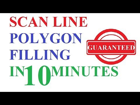scan line polygon fill algorithm in computer graphics(✔) | computer graphics notes