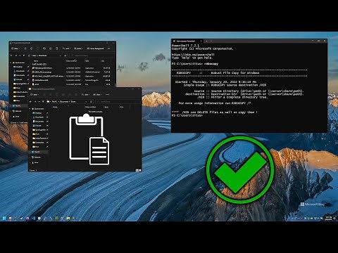 How to copy large amounts of files in Windows
