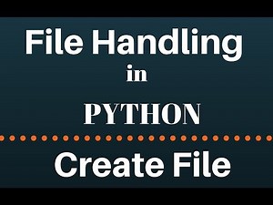 how to create file in python