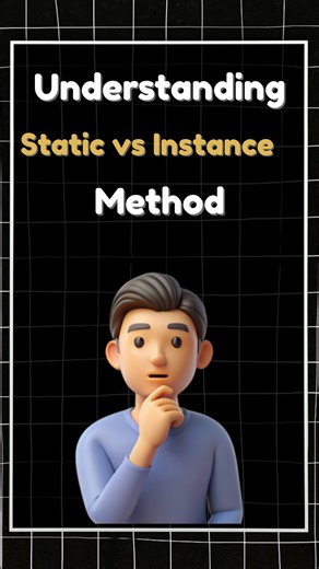 The coding monk on Instagram: "Static Method vs Instance Method in JavaScript | Explained with Example ⚡ Ever tried calling a static method on an instance? 😅 Here’s why TypeError: t1.sayHi is not a function happens — and how to fix it 👇 #javascript #coding #webdevelopment #programming #learncoding #js #developer #fullstackdeveloper #nodejs #frontend #backend #javascriptclasses #staticmethod #instancemethod #javascriptconcepts #javascriptforbeginners #webdev #codingreels #techreel