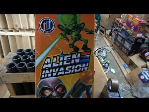 Alien Invasion 6" canister shells by Supreme Fireworks