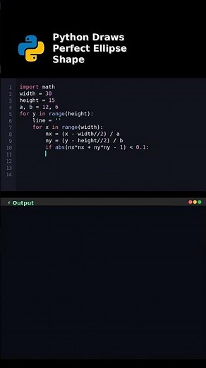 Python Draws Perfect Ellipse Shape #pythongeometry