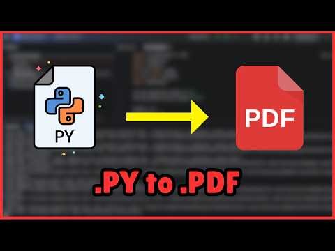 How to Convert Python Code into PDF File (Easy Method)