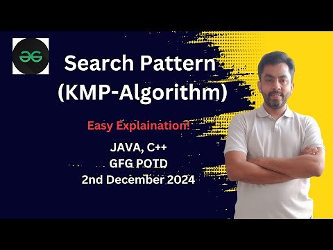 Search Pattern (KMP-Algorithm) | GFG POTD 2nd dec 2024 | JAVA | C++