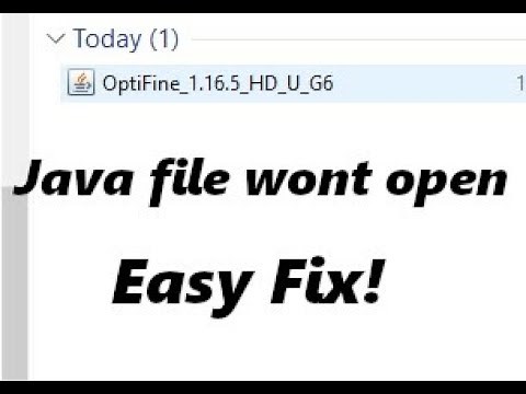 Java files wont open EASY fix!