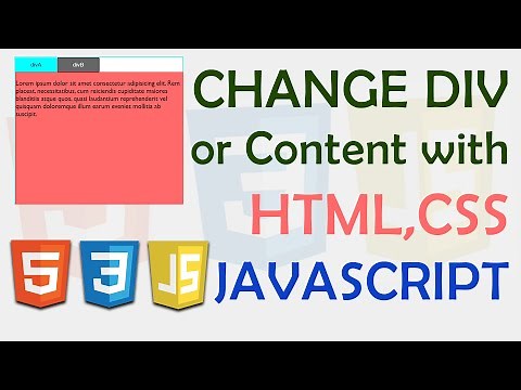 change div on button click with HTML CSS and JAVASCRIPT