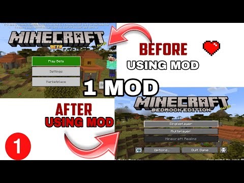I Turned Minecraft PE UI Into Java UI Using ONE Mod!