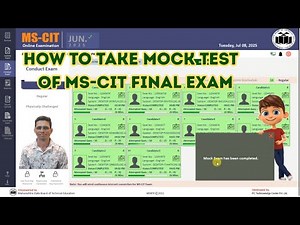 How to Take Mock test of MS CIT Final Exam | How to Update MSCIT Final Exam Server and Client