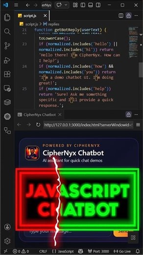 You Can Build This Chatbot Right Now #javascript #webdev #tutorial