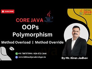 Polymorphism in Java | OOPs Concept | Learn with Mr. Kiran Jadhav