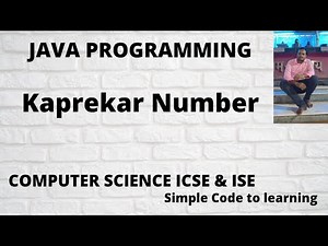 Java Program To Check Kaprekar Number (Hindi)