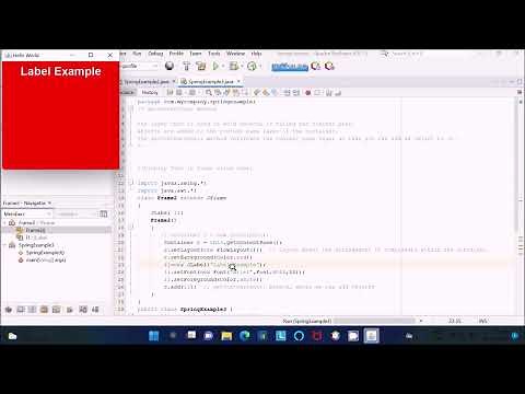 How to display text in Frame using Label in Java