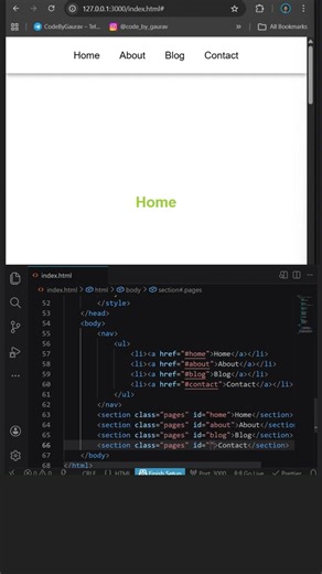 CSS Smooth Scroll Trick 🔥 No JavaScript Needed 😳 Still using JavaScript for smooth scrolling? ❌ Just add this one line in CSS 👇 scroll-behavior: smooth; And your website scroll becomes smooth instantly 🚀 Clean code. Better UX. Smarter development 💻✨ Like ❤️ Comment “SMOOTH” if this helped 👇 More web dev tricks coming 🔥 #css #webdevelopment #frontend #coding #csstricks #programming #developer #webdesign #learncoding #techreels #codebygourav | Code By Gaurav
