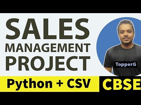 Sales Management | Python Pandas | CSV Project | CBSE 12th