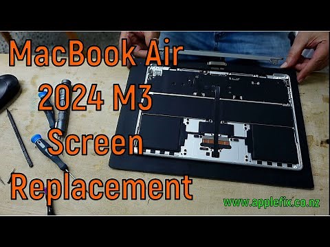 MacBook Air 2024 M4 A3113 Screen Replacement Full Tutorial | MacBook Repair Experts Hamilton NZ