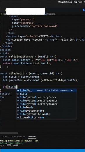 Input Field Validation Using JavaScript | Form Validation Tutorial | Geekboots