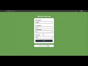 diary-app | Personal diary web application demo