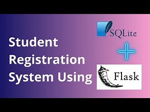 Student Registration System Using Flask and SQLite