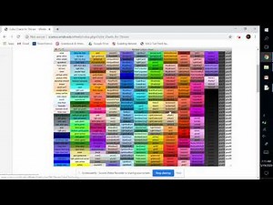 Python & Tkinter's Color Chart | Python GUI Apps With Tkinter
