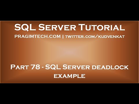 SQL Server deadlock example