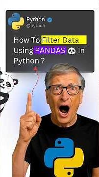 How to Filter Data in Pandas 🔍 | Python Interview Question For Data Analyst #pythontutorial #pandasl