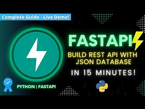FastAPI Tutorial for Beginners ⚡️ Build REST API with Json Database (Python Project)