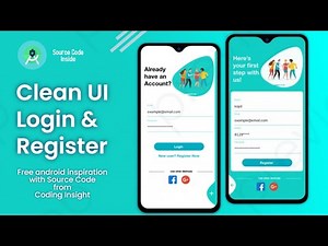 Login and Register UI/UX Design Android Studio XML || Animation Transition || Sign in / Sign up UI 🤩
