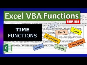 Excel VBA Functions: Time Functions