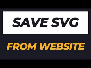 How to Save SVG from Website