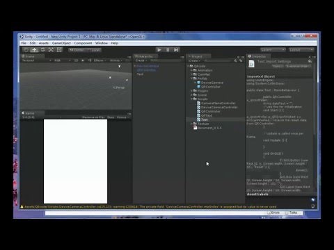 Tutorial of Unity QRCodeScanner Plugin