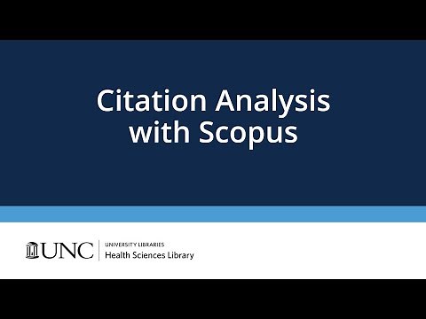 Citation Analysis using Scopus