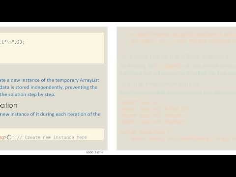 How to Clear an ArrayList in Java Properly