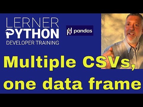 Turning multiple CSV files into a single pandas data frame
