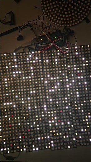 Arduino LED Matrix Animation 32x32 1024 LEDs #arduino #ledlights #computerscience #mechatronics