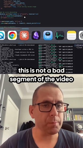 Host tweaks font size to make hook visually dominant, confirms the big-then-small caption style look