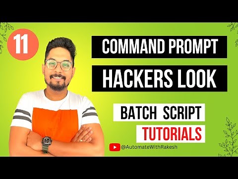 Command Prompt Batch Script Cool Tricks