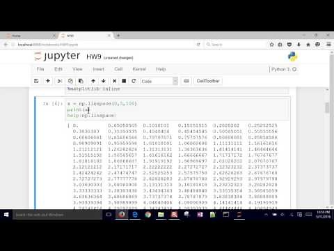 Plots in Python with Numpy and Matplotlib