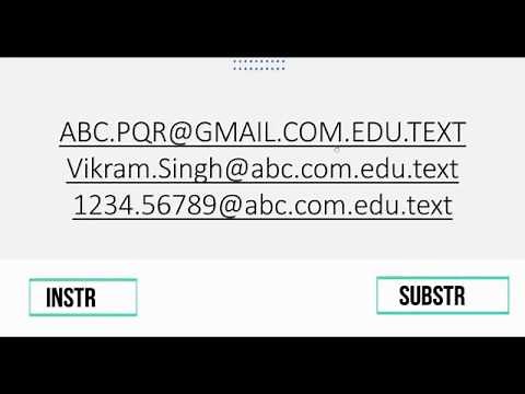 Substr and Instr in Oracle|Extracting data from String