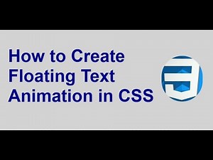 How to Create Floating Text Animation in CSS Step by Step Tutorial