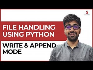 File Handling (Write & Append Mode) | Class 66 | Python (Core & Advance) Course
